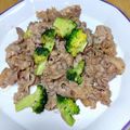 クックJOEさん's cooksnap of when they made 牛肉とブロッコリーのオイマヨ炒め.