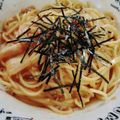 ソイマム's cooksnap of when they made 一人暮らしの簡単キムチ納豆パスタ.