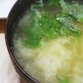 クックM96XDX☆'s cooksnap of when they made ☆お味噌汁に大葉.