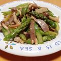 ドルフィンサーモン's cooksnap of when they made 簡単一品☆アスパラベーコンキノコ炒め☆.