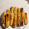 英文翔とみぃ's cooksnap of when they made 冷凍パイシートで！チョコチップスティック.