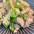 コメダコメコ's cooksnap of when they made 鶏ひき肉で作る青椒肉絲.