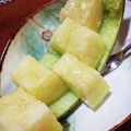 ひっこ's cooksnap of when they made 楽々☆メロンの飾り切り☆.