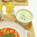 saaco25＊゜'s cooksnap of when they made きゅうりの冷製スープ.