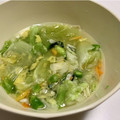 sayaendo＊'s cooksnap of when they made レタスと卵のスープ.