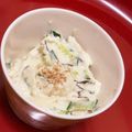 み☆ち★'s cooksnap of when they made ✜胡瓜と塩こんぶの白和え✜和サラダ風.