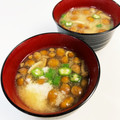 yukakobi☆'s cooksnap of when they made なめことオクラととろろのお味噌汁.