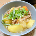 marm_yuki's cooksnap of when they made とろとろホクホク♪そぼろあんかけ肉じゃが.