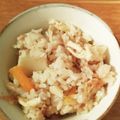 nateru0329's cooksnap of when they made なめ茸と筍の簡単炊き込みご飯.