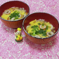 みかかめ's cooksnap of when they made えのきとちくわ入り☆かきたま汁.