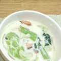09mik's cooksnap of when they made 鮭とチンゲン菜のクリーム煮.