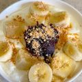 あい♪らんど's cooksnap of when they made ❀あずきヨーグルトｏｎバナナ❀.