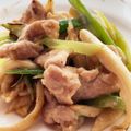 クックG1CG0C☆'s cooksnap of when they made エリンギ、椎茸、豚バラのにんにく炒め.
