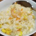 はれこちゃん's cooksnap of when they made 炊飯器にのせるだけ★んまい！えびピラフ♪.