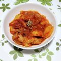 こざるの大行進's cooksnap of when they made 鶏もも肉とじゃがいものトマト煮.
