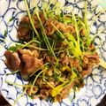kaaaaawd's cooksnap of when they made 牛バラ肉と豆苗のこってり炒め.