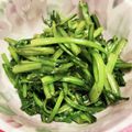 eユキさん's cooksnap of when they made 絶品☆春菊の茎のからし醤油炒め.