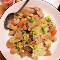 あやひまわり's cooksnap of when they made つきこんにゃくと豚肉のゴマ酢和え.