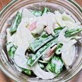 おばけのコックさん's cooksnap of when they made 新玉ねぎとスナップえんどうのサラダ.