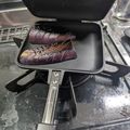 オーゼキ's cooksnap of when they made ホットサンドメーカーで茄子の揚げ焼き.