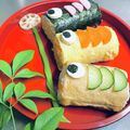 ♡マッキークッキング's cooksnap of when they made こいのぼり・簡単カワイイ太巻き.