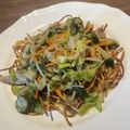 Yokchina's cooksnap of when they made ノンフライヤー エアフライ 自家製揚げ麺.