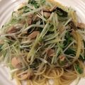 ベティ３'s cooksnap of when they made 水菜、ツナ、梅肉の和風パスタ.