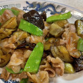 MizuhoBank's cooksnap of when they made ＊ごま油香る＊茄子と豚こまの生姜焼き＊.