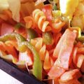 hitomi♪＊'s cooksnap of when they made くるくるマカロニのケチャップ炒め♪.