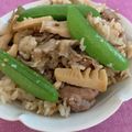 Figeac's cooksnap of when they made 塩麹で腸活★豚肉とタケノコの炊き込みご飯.