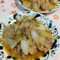 赤い電話's cooksnap of when they made 旬の新玉ねぎと豚肉のピリ辛生姜甘みそ炒め.