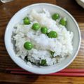 レイちゃんチコちゃん's cooksnap of when they made グリンピースご飯＊（豆ご飯）＊.