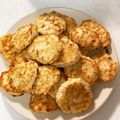 梅納豆's cooksnap of when they made 離乳食後期　手づかみ　豆腐ハンバーグ.