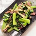 ちゃまたまご's cooksnap of when they made お弁当にも☆小松菜のベーコン炒め.