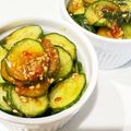 y_u♡'s cooksnap of when they made キュウリのピリ辛漬け.