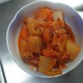 しろはる。's cooksnap of when they made 大根からじゅわ〜♡超簡単キムチ煮.