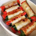 今りー's cooksnap of when they made お弁当にベーコンのほうれん草&カニカマ巻.