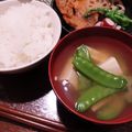 ひっこ's cooksnap of when they made 簡単絹さやと豆腐のお味噌汁.