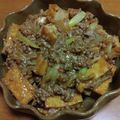 55才のおじさん's cooksnap of when they made 豚ひき肉と厚揚げのピリ辛あんかけ炒め♪.