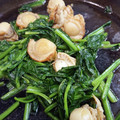 yukim's cooksnap of when they made ✿ホタテとほうれん草のバター醤油炒め✿.
