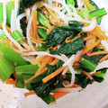 山原水鳥's cooksnap of when they made 簡単♡小松菜と人参の和風ナムル.