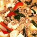 やえまりも's cooksnap of when they made 玉ねぎ、黄パプリカ、白ネギ入りの麻婆豆腐.