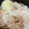 春菊大好き's cooksnap of when they made 新玉ねぎと桜えびとベーコンの炊き込みご飯.