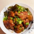 chutta's cooksnap of when they made 菊芋と鶏モモ肉の甘酢あん.