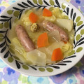 puniＫ's cooksnap of when they made 簡単♡野菜とウィンナーのマスタードスープ.