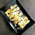 ひさかた's cooksnap of when they made レンジで簡単！ぎゅうひ風黒みつきな粉餅.