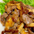 やよい・M's cooksnap of when they made 牛肉ときのこのピリ辛オイスターソース炒め.