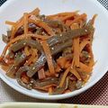 ぽむぽむ★☆'s cooksnap of when they made ☆簡単節約☆人参とこんにゃくのキンピラ☆.