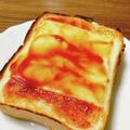 あっちゃんキッチン♪'s cooksnap of when they made ケチャップシュガートーストチーズのせ.