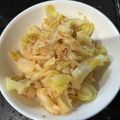 ＭＩ−ＳＡＮ's cooksnap of when they made キャベツと舞茸の明太バター.